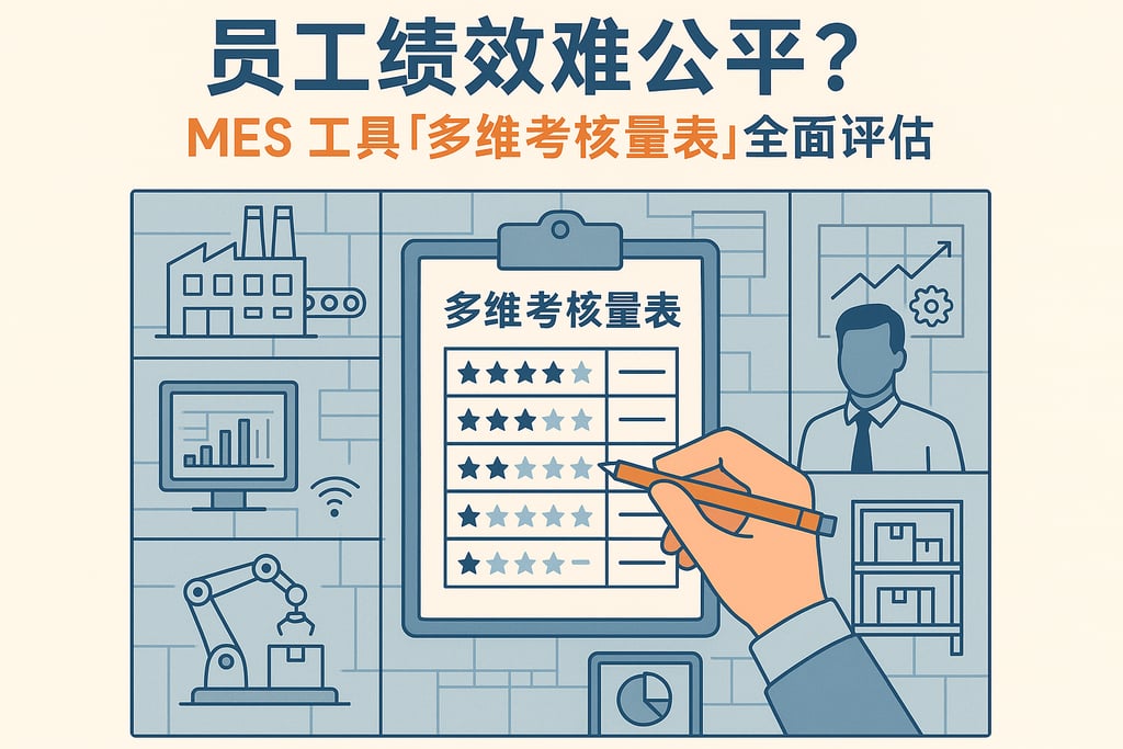 员工绩效难公平？MES 工具「多维考核量表」全面评估